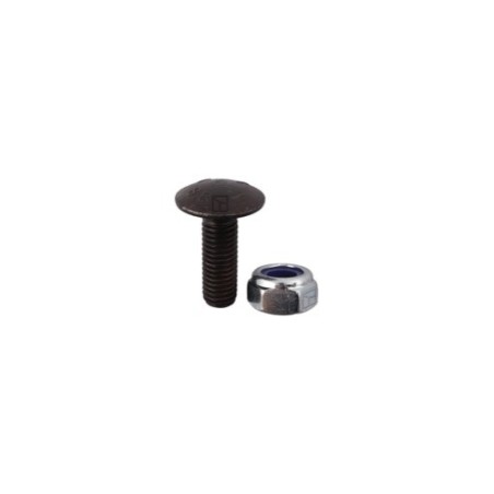 Boulon à tête bombée M10x1,5x30 avec écrou à freinage interne