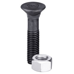 Boulon de charrue 3/8'' UNFx30 et écrou hexagonal