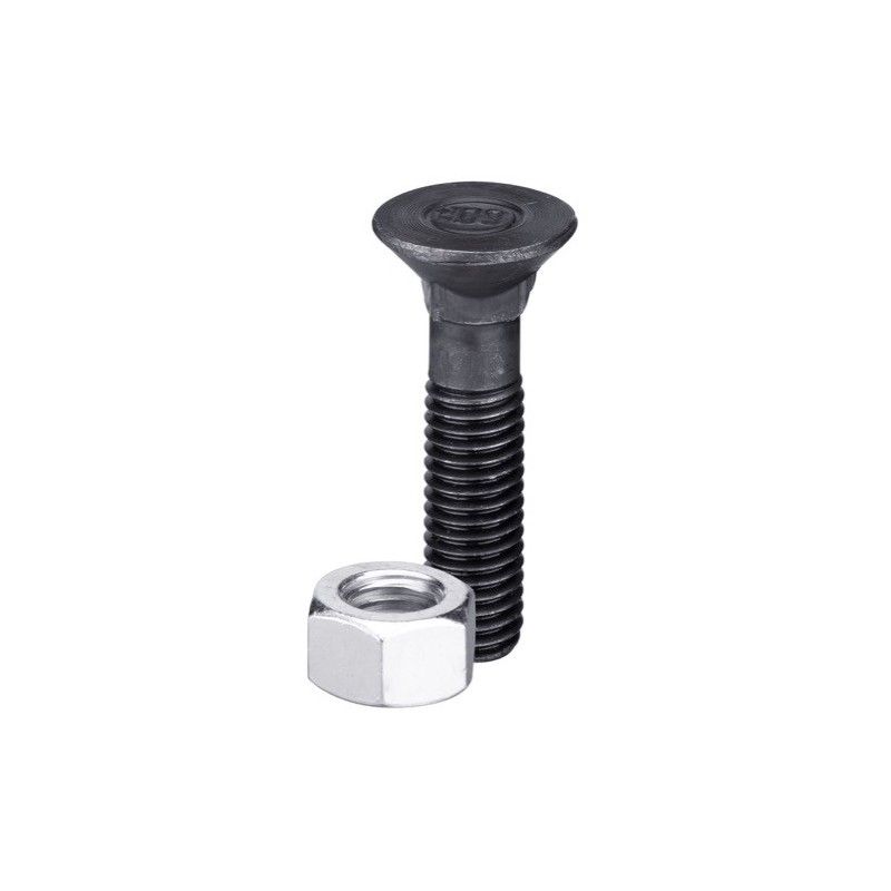 Boulon de charrue 3/8'' UNFx25 et écrou hexagonal