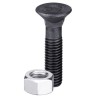 Boulon de charrue 3/8'' UNFx25 et écrou hexagonal