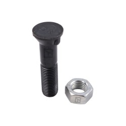Boulon de charrue DIN 604 M20x2,5x90 et écrou hexagonal