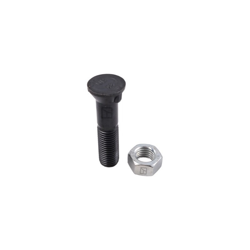 Boulon de charrue DIN 604 M20x2,5x90 et écrou hexagonal