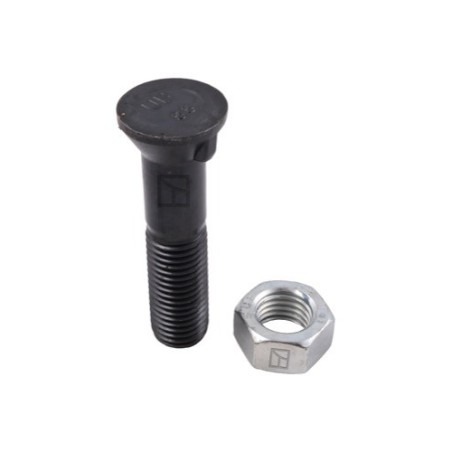 Boulon de charrue DIN 604 M20x2,5x90 et écrou hexagonal