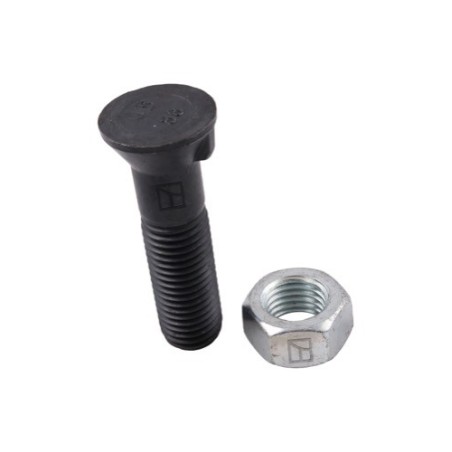 Boulon de charrue DIN11014 M20x2,5x80 avec écrou hexagonal