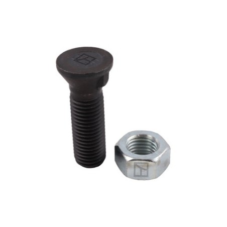 Boulon de charrue DIN 604 M20x2,5x70 et écrou hexagonal