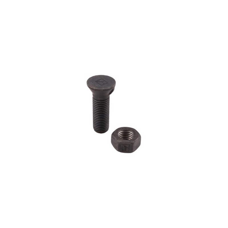 Boulon de charrue DIN11014 M20x2,5x65 avec écrou hexagonal