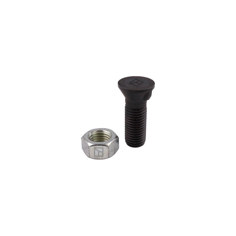 Boulon de charrue DIN 604 M20x2,5x60 et écrou hexagonal
