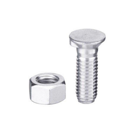 Boulon de charrue DIN604 M16x2x90 et écrou hexagonal
