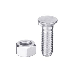 Boulon de charrue DIN604 M16x2x70 et écrou hexagonal
