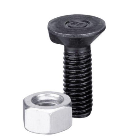 Boulon de charrue similaire au DIN 604 M16x1,5x65 et écrou hexagonal
