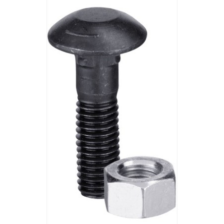 Boulon de charrue M16x1,5x100 et écrou hexagonal