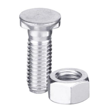 Boulon de charrue DIN11014 M14x2x80 avec écrou hexagonal