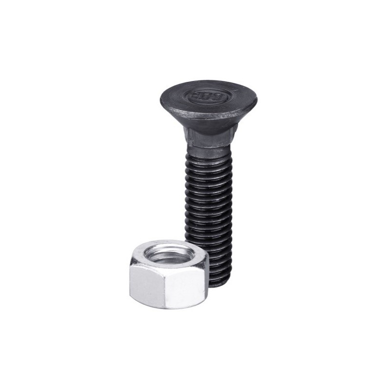 Boulon de charrue DIN608 M14x2x35 et écrou hexagonal