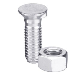 Boulon de charrue DIN 604 M12x1,75x85 et écrou hexagonal