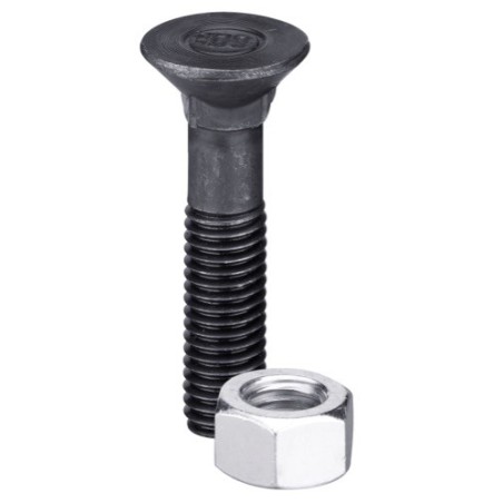 Boulon de charrue DIN608 M12x1,75x55 et écrou hexagonal - Lemken - 3015786