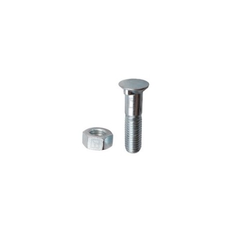 Boulon de charrue M12x1,75x50 avec écrou hexagonal