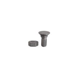 Boulon de charrue M12x1,75x30 et écrou hexagonal
