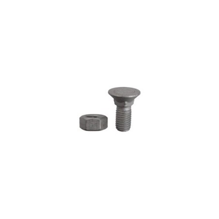 Boulon de charrue M12x1,75x30 et écrou hexagonal