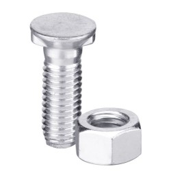Boulon de charrue DIN11014 M10x1,5x70 avec écrou hexagonal
