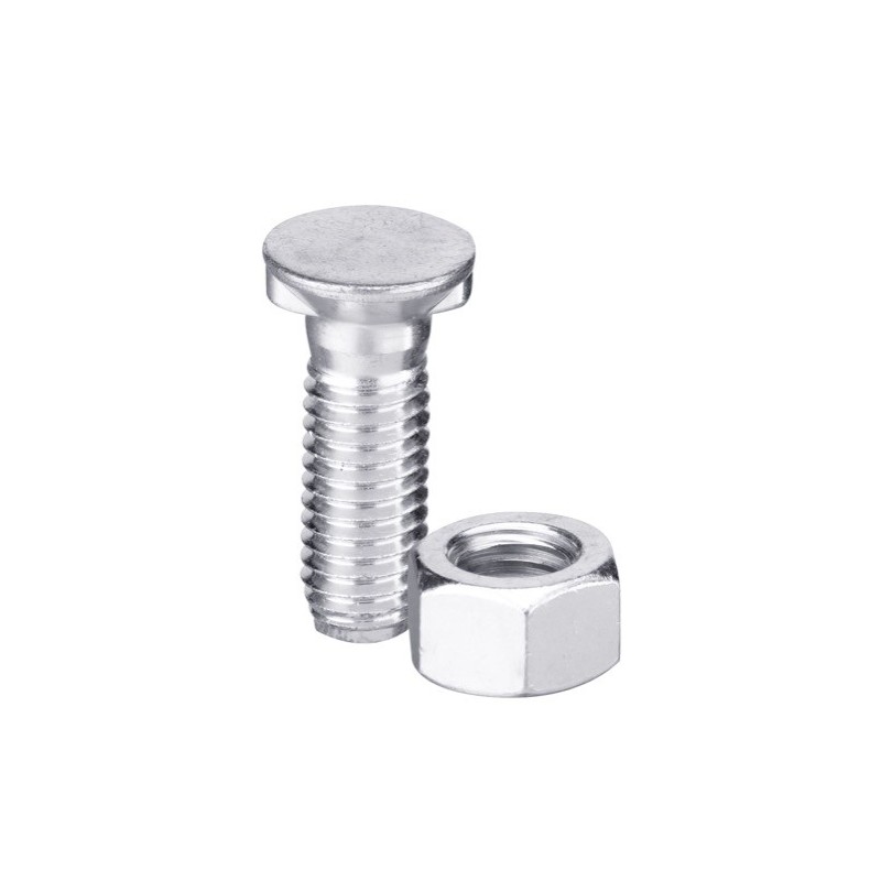 Boulon de charrue DIN11014 M10x1,5x70 avec écrou hexagonal