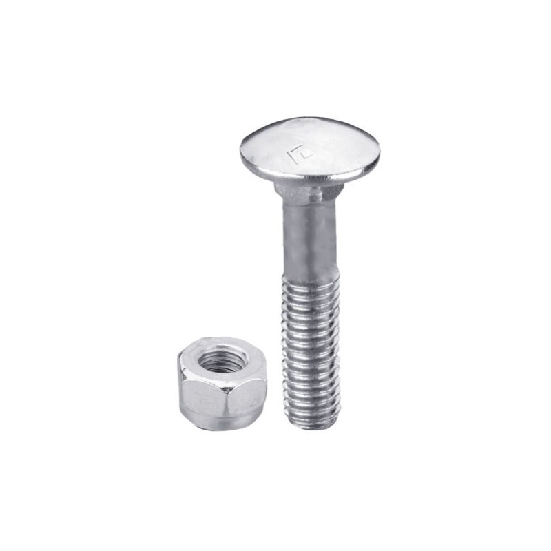 Boulon M10x1,5x60 galvanisé avec écrou