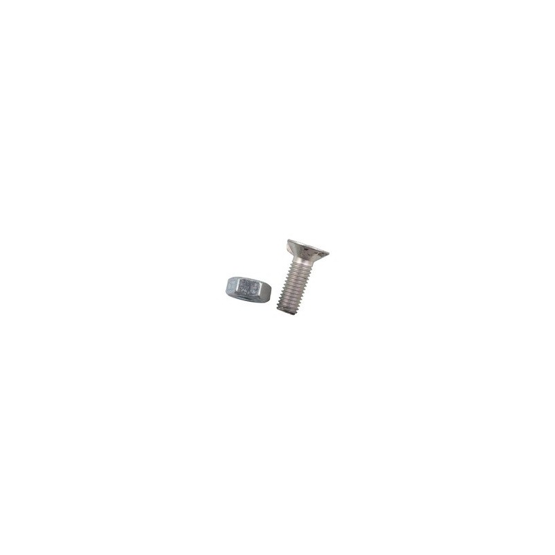 Boulon de charrue M10x1,5x30 avec écrou hexagonal - Naud - 4020205