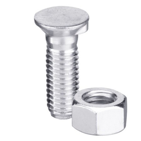 Boulon de charrue DIN 604 M10x1,5x100 et écrou hexagonal