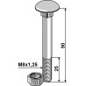 Boulon M8x1,25x90 galvanisé avec écrou