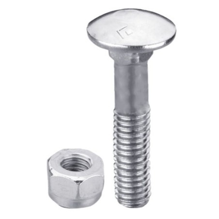 Boulon M8x1,25x60 galvanisé avec écrou