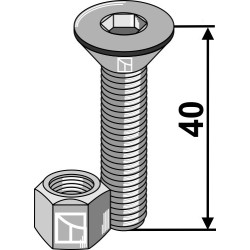 Boulon à 6 pans creux  M8x1,25