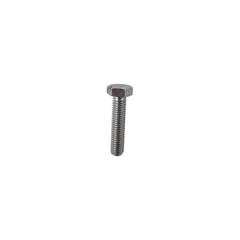 Boulon à tête hexagonal M8x1,25x35 sans écrou - galvanisée