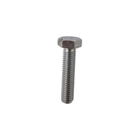 Boulon à tête hexagonal M8x1,25x35 sans écrou - galvanisée