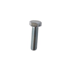 Boulon à tête hexagonal M8x1,25x30 sans écrou - galvanisée