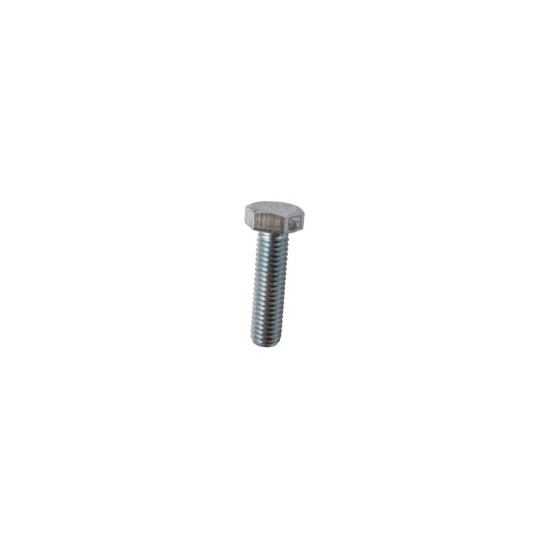 Boulon à tête hexagonal M8x1,25x30 sans écrou - galvanisée