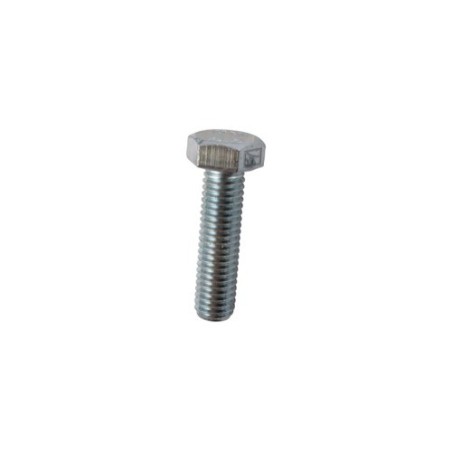 Boulon à tête hexagonal M8x1,25x30 sans écrou - galvanisée