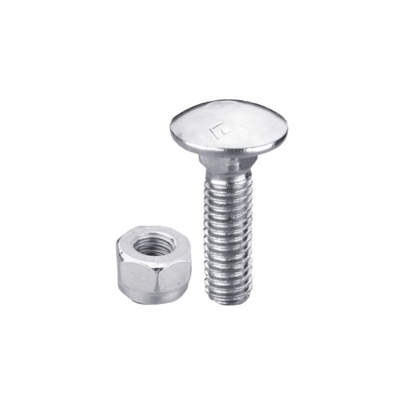 Boulon M8x1,25x30 galvanisé avec écrou