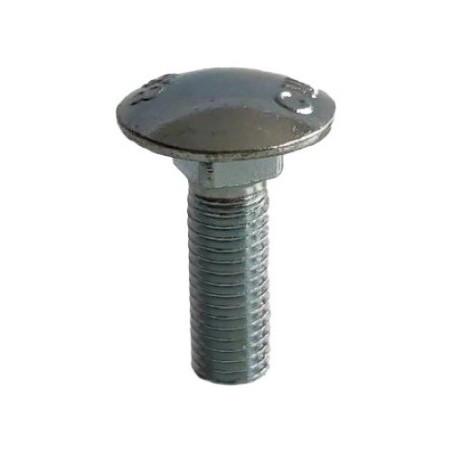 Boulon à tête bombée M8x1,25x20 - galvanisé sans écrou