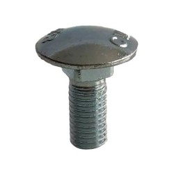Boulon à tête bombée M8x1,25x16 - galvanisé - Kemper - 69947