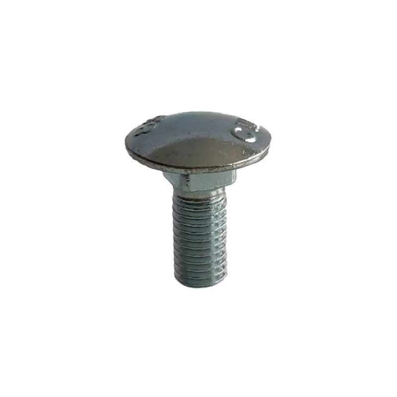 Boulon à tête bombée M8x1,25x16 - galvanisé - Kemper - 69947