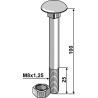 Boulon M8x1,25x100 galvanisé avec écrou