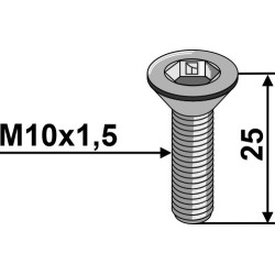 Boulon à six pan creux M10x1,5x25