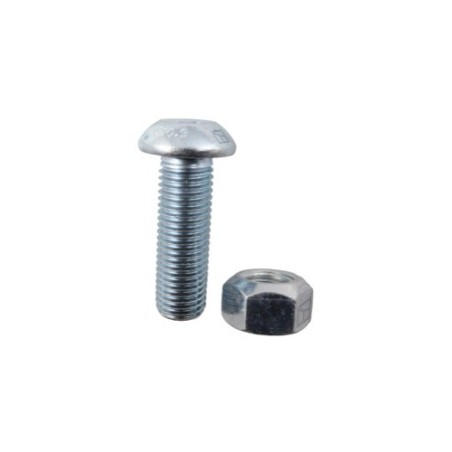 Boulon à tête bombée M16x2x50 avec six pans creux avec écrou à freinage interne