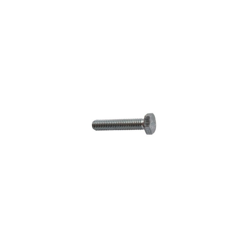 Boulon à tête hexagonal M6x1x30 sans écrou - galvanisée