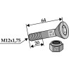 Boulon M 12 x 65 -10.9 avec écrou à freinage interne - Doppstadt - 03.675.25