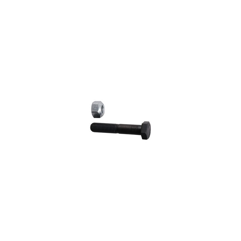 Boulon à tête hexagonale M12x1,75x65 avec écrou à freinage interne - Herder - 9100.1204