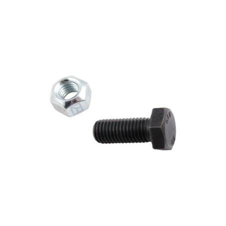 Boulon à tête hexagonale M12x1,75x30  avec écrou à freinage interne - Dücker - 445