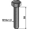 Boulon à tête hexagonale avec filet fin - M16x1,5x50 - 12.9
