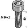 Boulon à 6 pans creux - M16x2x40 - 10.9
