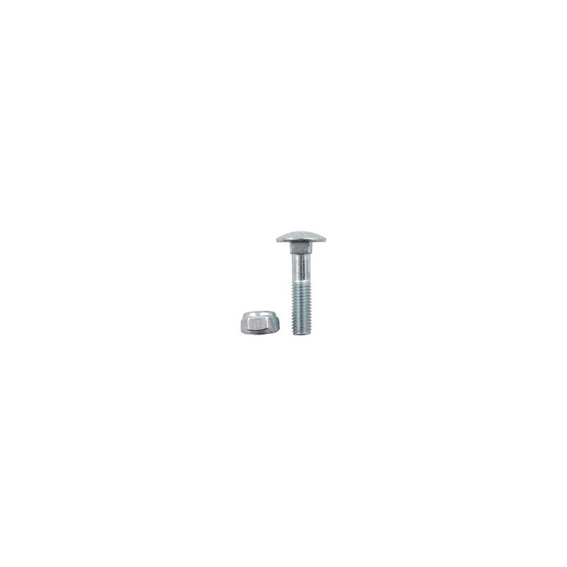 Boulon à tête bombée M10x1,5x45 avec écrou à freinage interne