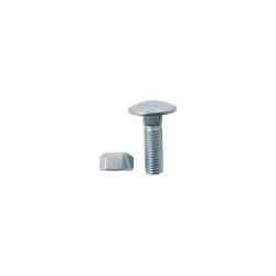 Boulon à tête bombée M12x1,75x40 avec écrou à freinage interne
